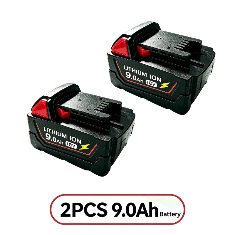 2026 new style For Milwaukee M18 Power Tool Battery Charger BR XC 18V 6.0Ah M18B5 48-11-1860 Built-in 18650 Battery12.0Ah