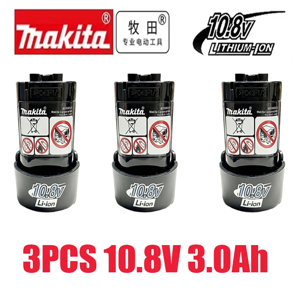 Makita 10.8V Original Battery BL1013 BL1020 BL1030 DF030D Makita 10.8V/12V Charger Replacement Tool 10.8V Makitabattery