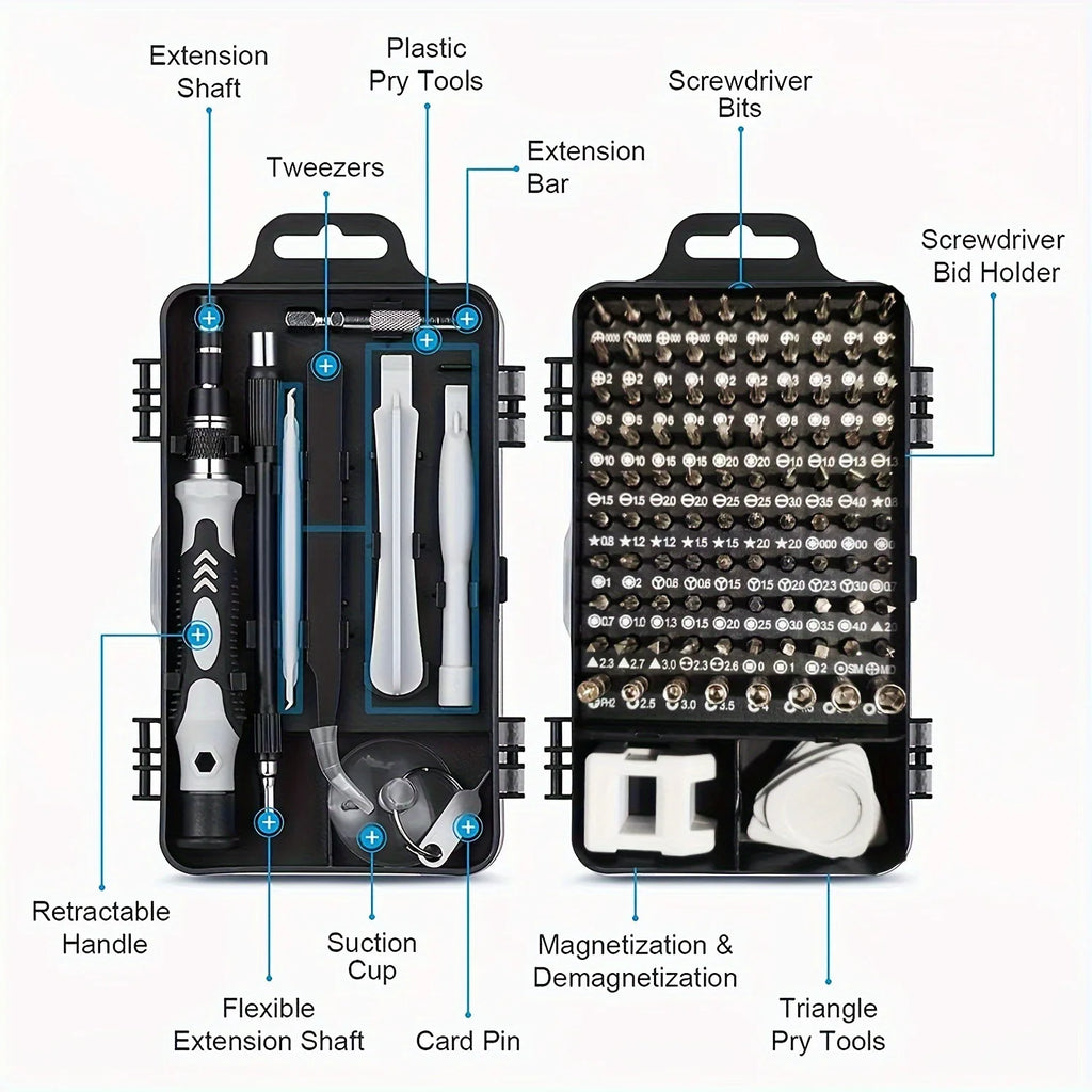 115 in 1 Precision Screwdriver Set 98 Bits Multifunctional M