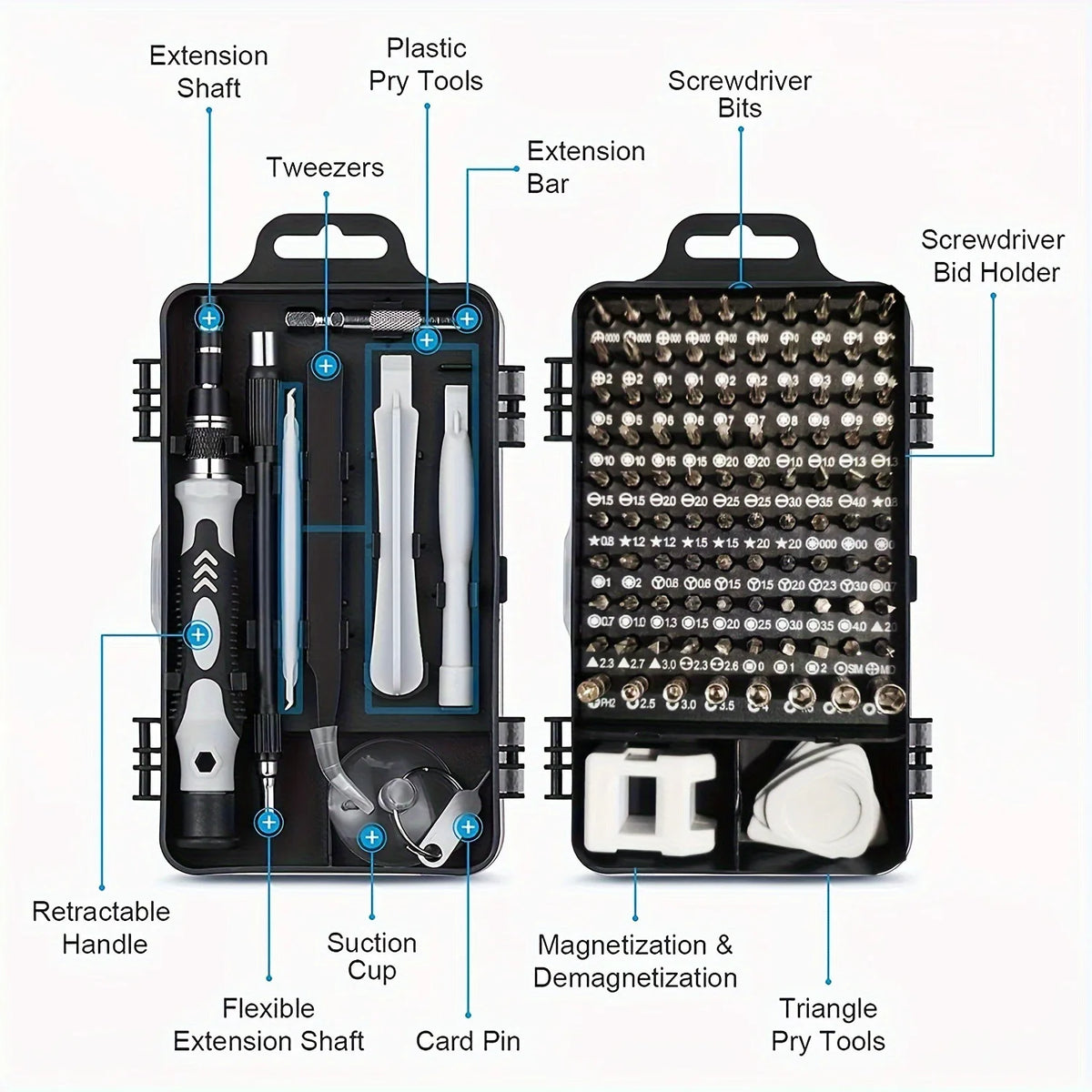 115 in 1 Precision Screwdriver Set 98 Bits Multifunctional M