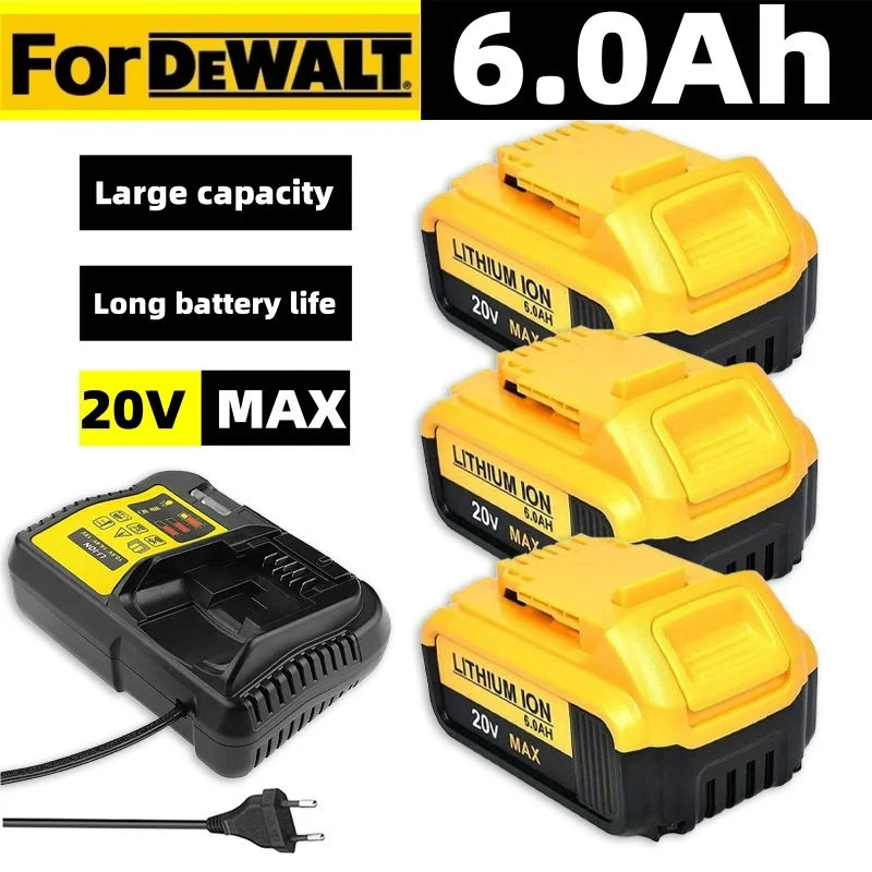 For DeWALT 20V Replacement Battery 6.0Ah MAX FlexVolt for DC