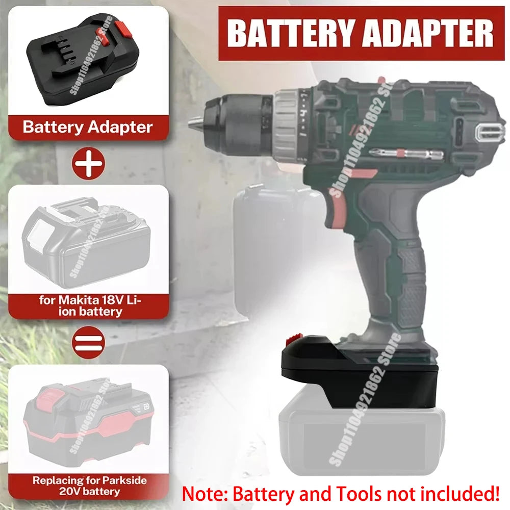 For Parkside XTeam 20V Power Tool Converter Adapter for Maki