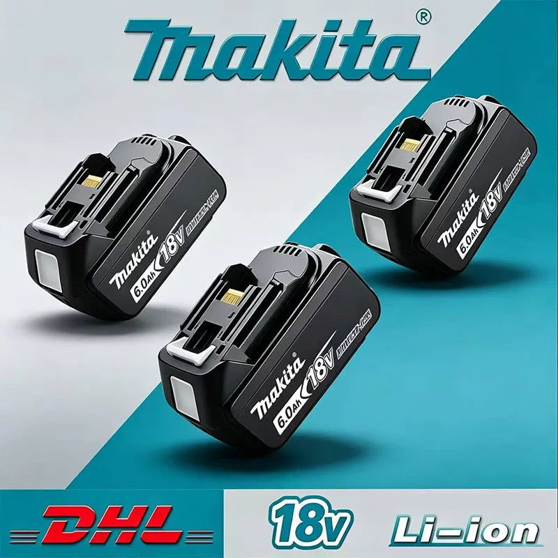 6Ah 100% Original Makita 18V Battery BL1860B Rechargeable Li