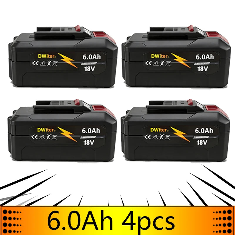 good New 18V 9000mAh Lithium-ion Rechargeable Battery 4511481 for Einhell 18-Volt Power X-Change Cordless Power Tools Ozito