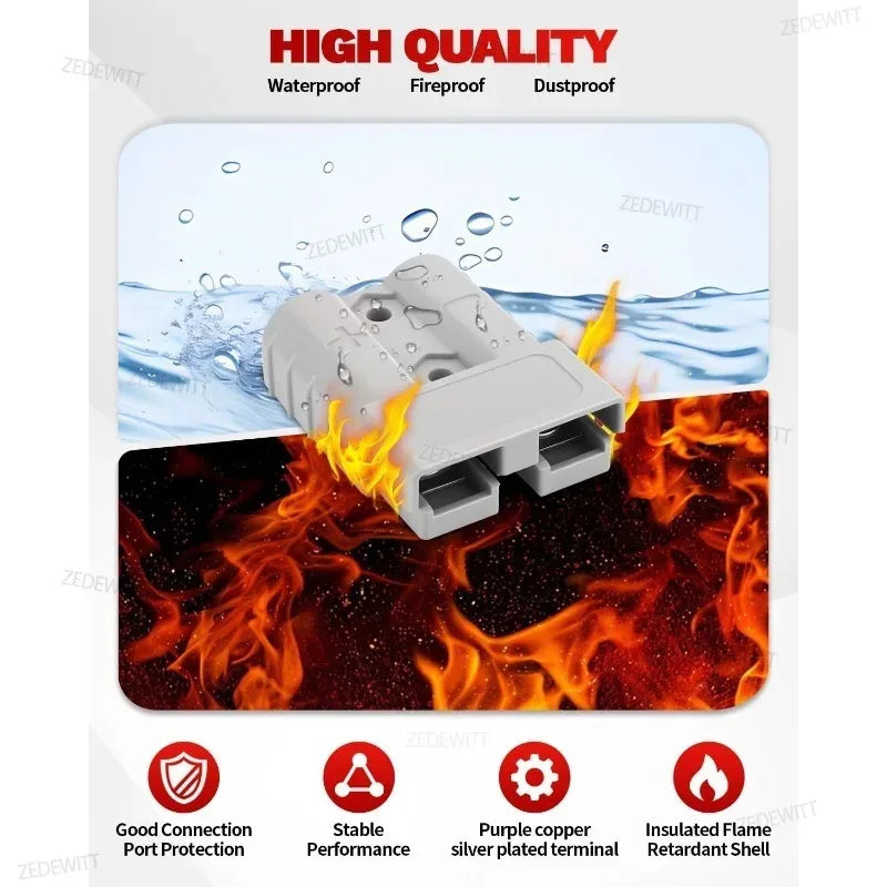 For Solar RV Car Equipment 50A Anderson Style Plug DC Connec