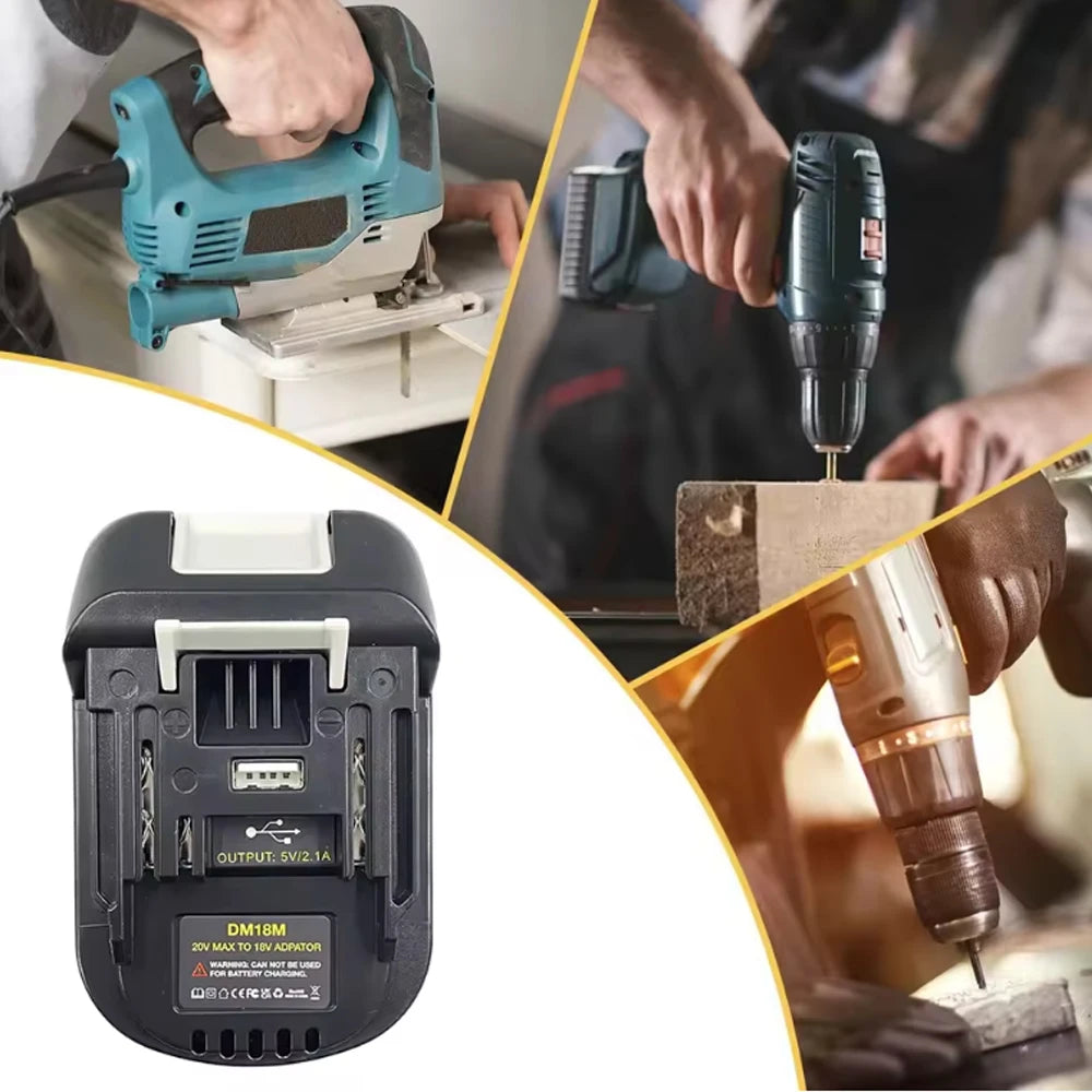 New Battery Adapter for Makita 18V Tools Convert for Dewalt 