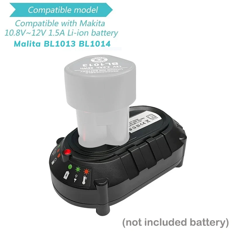 Power Supply Charger for Makita BL1013 BL1014 10.8V-12V Li-i
