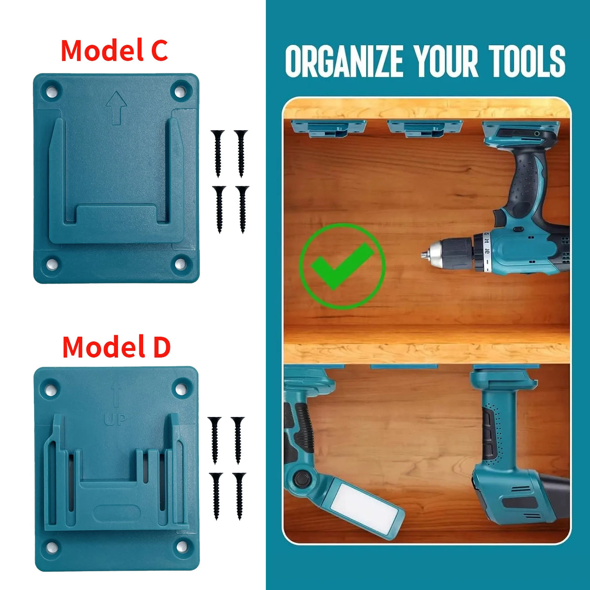 5PCS Battery Holder for Makita 18V Li-ion Battery Tools Mach