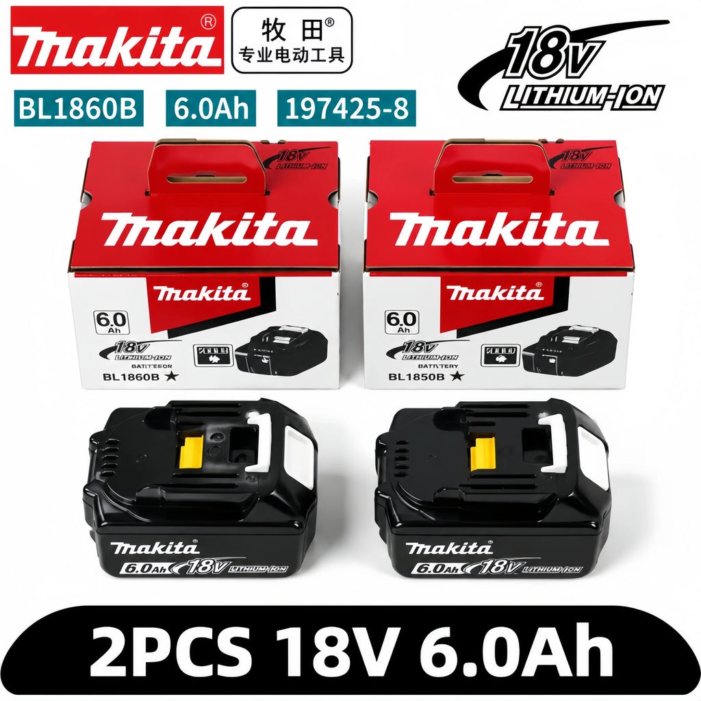 100% Original Makita Battery 18V 6.0Ah Rechargeable Battery 