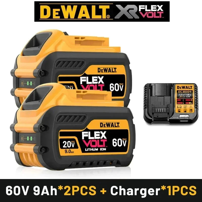Genuine Dewalt Battery 20V/60V 2Ah 5Ah 6Ah 9Ah Rechargeable Lithium Ion Battery DCB609 Dewalt Power Tools Replacement Battery
