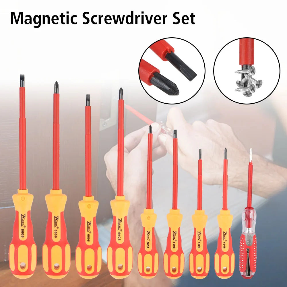 NEW Magnetic Screwdriver Screwdriver Set Insulated Phillips 