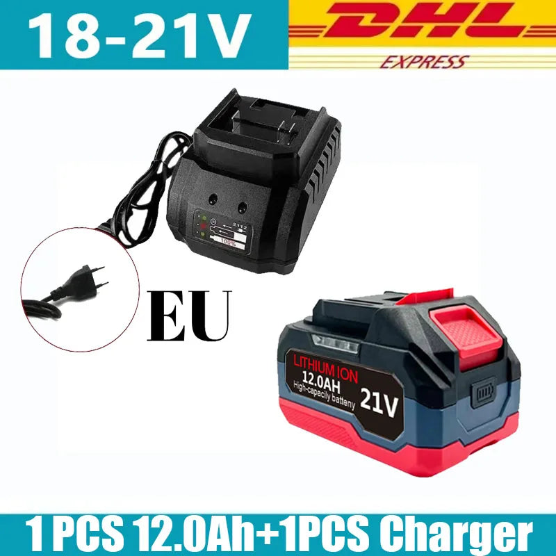 21V 6.0Ah 12.0Ah For Makita 18V Battery Power Tools Li-ion Replacement LXT BL1850 BL1860 DDF487 for 18V Screwdriver with BMS