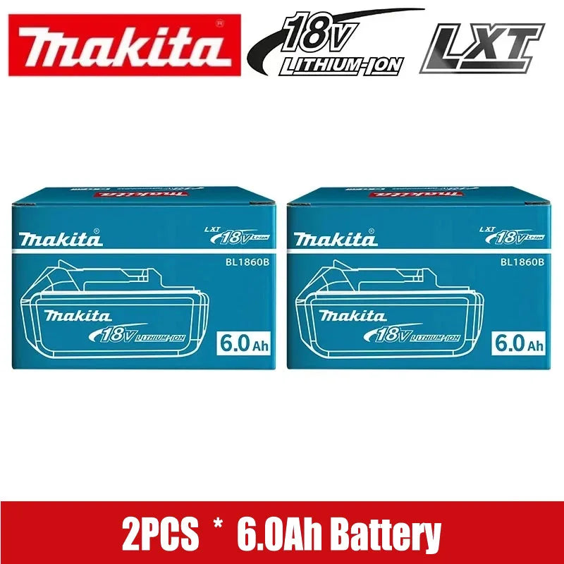 6Ah 100% Original Makita 18V Battery BL1860B Rechargeable Lithium-Ion Battery for Makita 18V Power Tools Replace the Battery.
