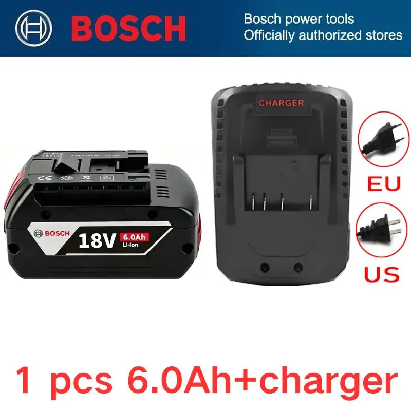 NEW Bosch Professional Lithium Battery 18V 6.0AH Bosch BAT609 BAT609G BAT618 BAT618G Rechargeable Power Tool 6Ah Battery