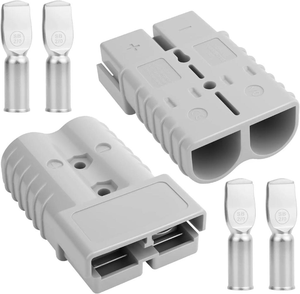 For Anderson Style Plug Connectors Adapter 50A DC for Power Tool Charger Battery Car RV Solar Panel Electronic Power Accessories