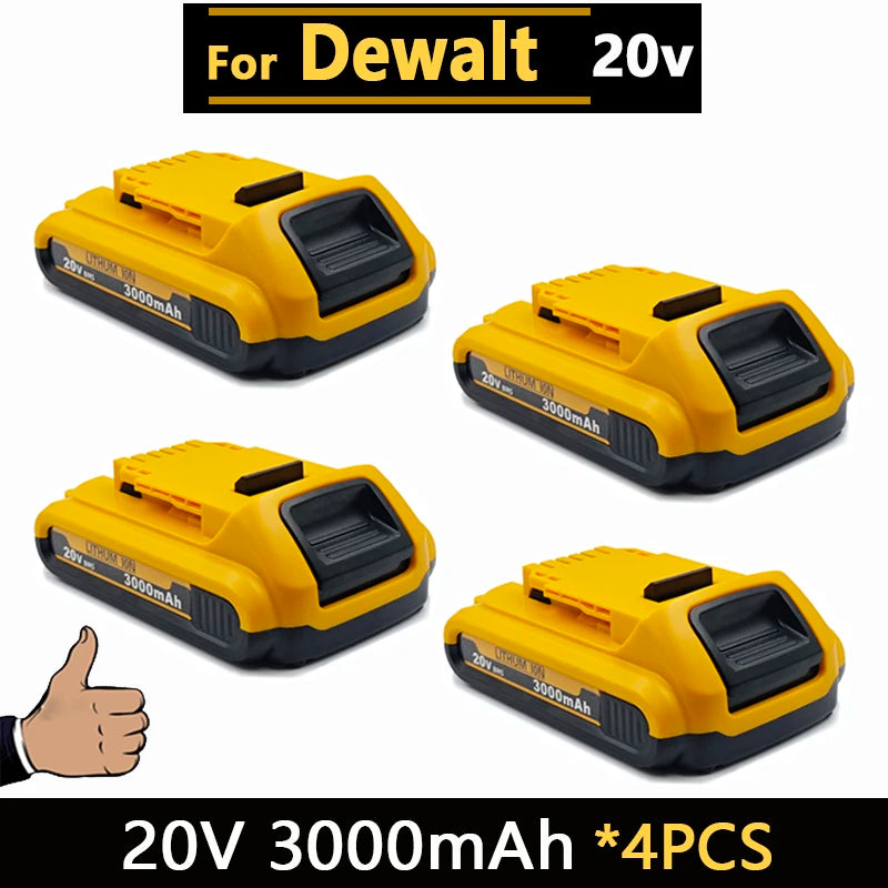 New High-Power for DEWALT 20V/60V Battery DCB200 DCB205 DCB206 Power Tool 18V Battery 3AH 8AH 12AH 18AH Batteries DCD805
