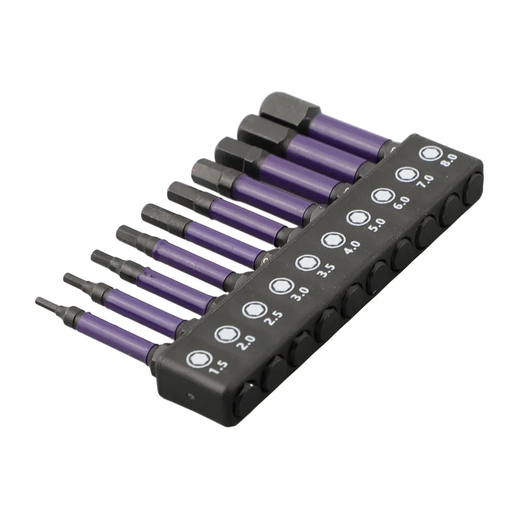 10Pcs Hex Head Wrench Drill Bit With Screwdrivers Bit Holder