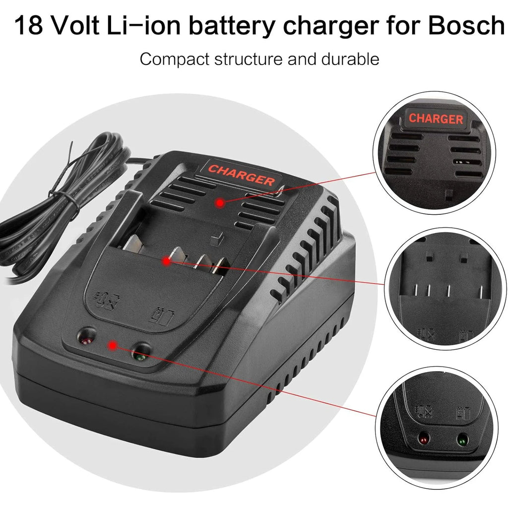 Quick BC660 BC1880 Charger for Bosch Tools 14.4V-18V Lithium