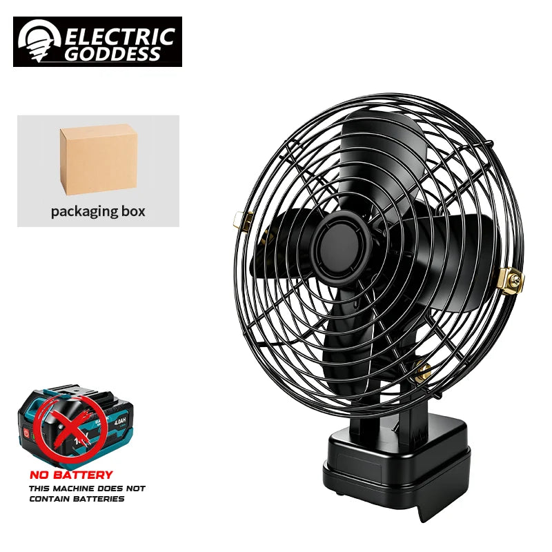 5/6/8 Inch 4000RPM Electric Fan Multiple Uses Powerful Power Low Noise Fan Power Tools For Makita 18V Battery Pin