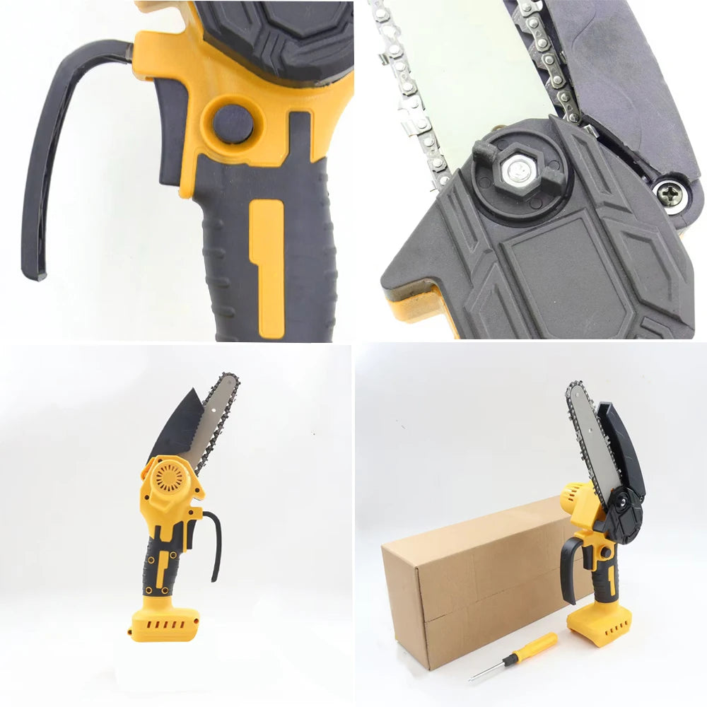 VILASTING Mini Chainsaw 4/6Inch Cordless Woodworking Garden 