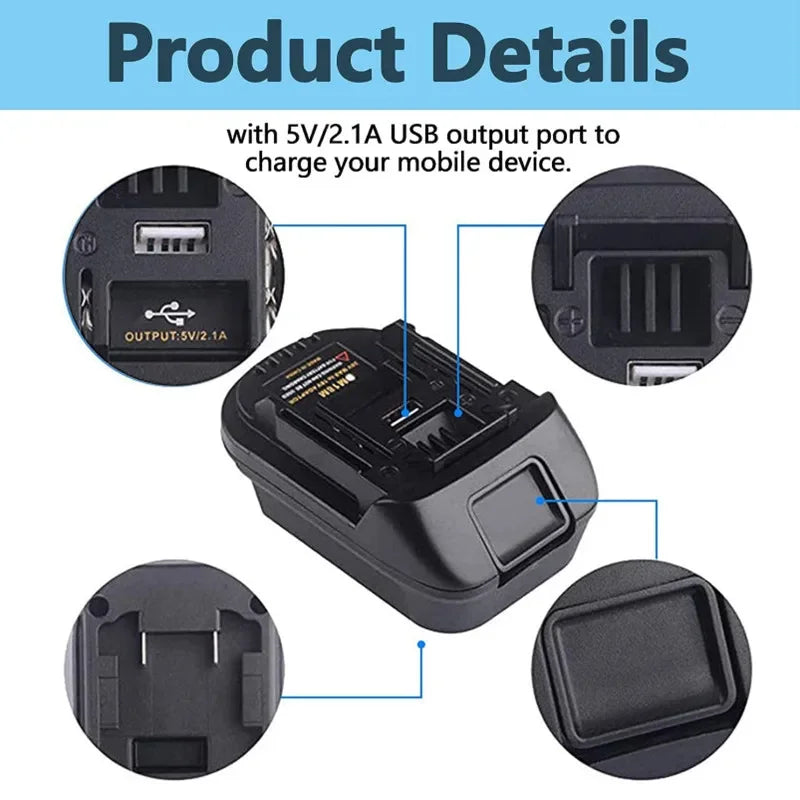 Electric Power Tool Adapter Converter DM18M Battery Adapter 