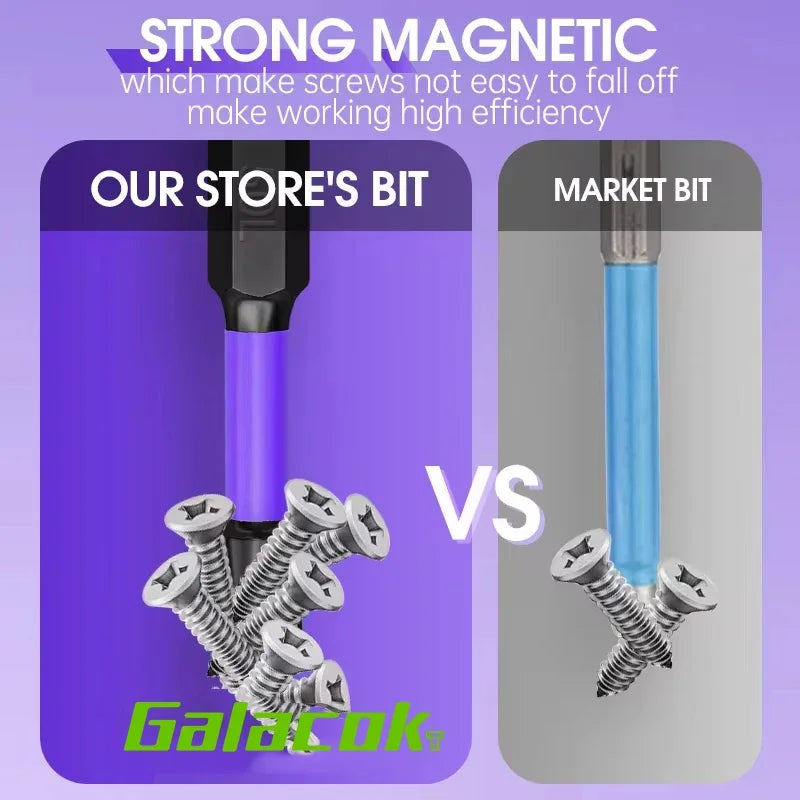 Magnetic Impact Phillips Bit Anti-Slip Long Screwdriver Bit 