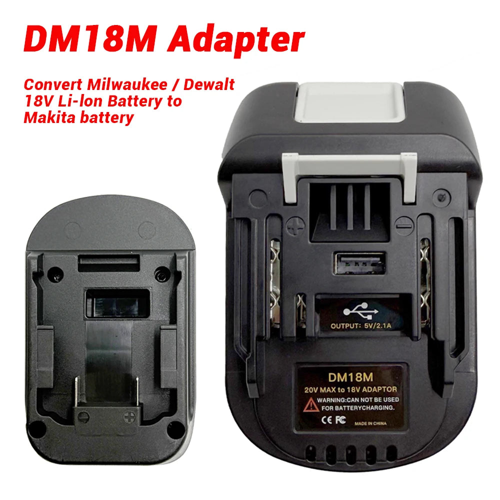DM18M BS18MT EIN18MT Battery Adapter for Dewalt&Milwaukee/Bosch/Einhell Battery Converter to for Makita 18V Power Tools