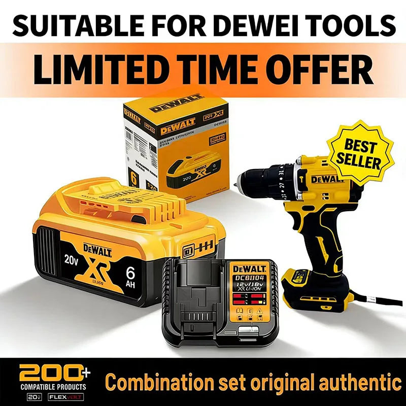 Dewalt 18V 20V 5Ah 6Ah Battery 5000/6000mAh Lithium Ion DCB2