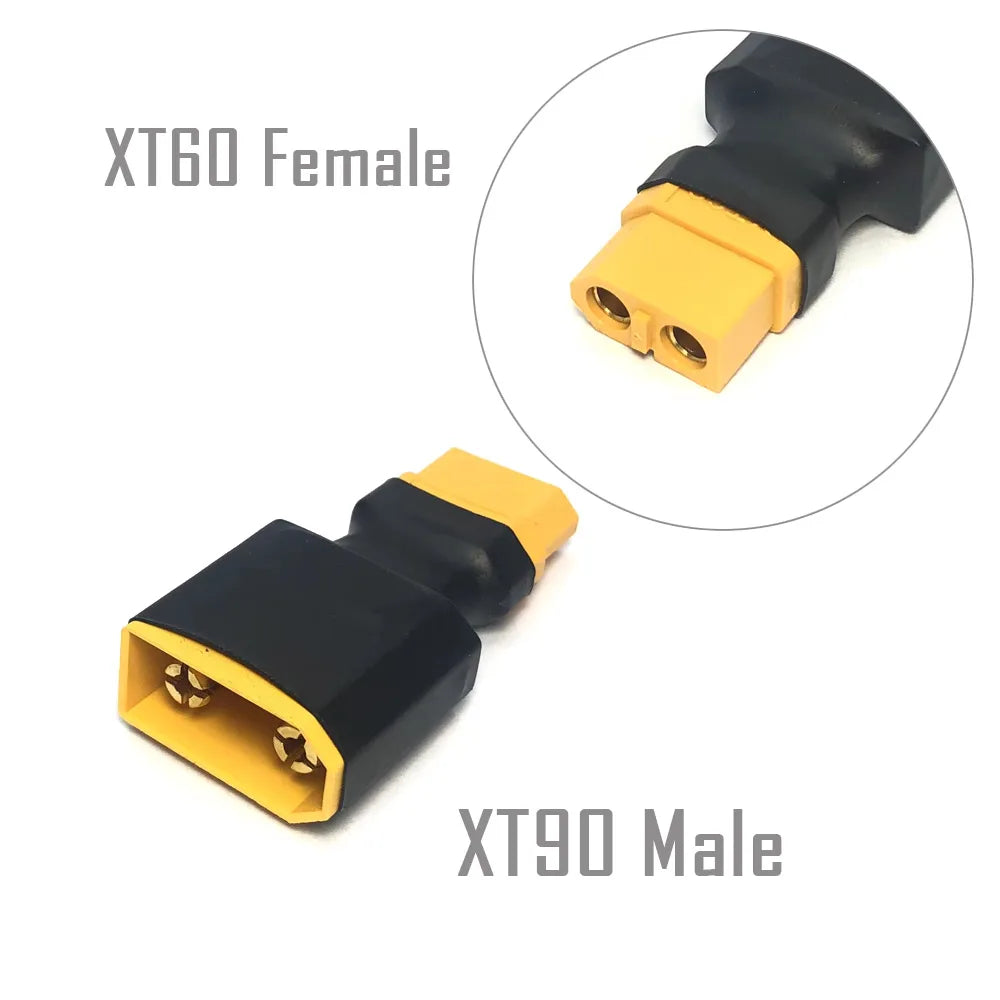 YSIDO RC Battery Adapter XT60/XT30/XT90/T Plug/TRX Connector Female to Male / Male to Female Converter for RC Drone Car Boat DIY