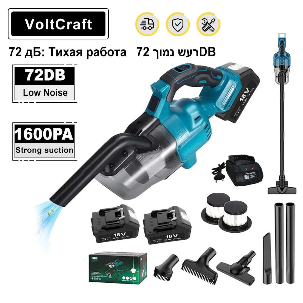 Electric Vacuum Cleaner Handheld Cordless Vacuum Home Car Du