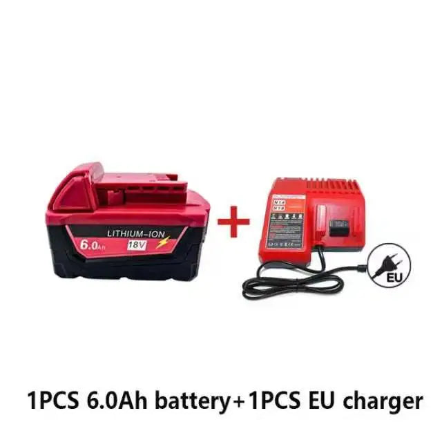 M18 For Milwaukee 18V Power Tool Battery Charger BR XC M18B5 48-11-1860 Built-in 18650 Power Tool Battery 6.0Ah/9.0Ah/12.0Ah