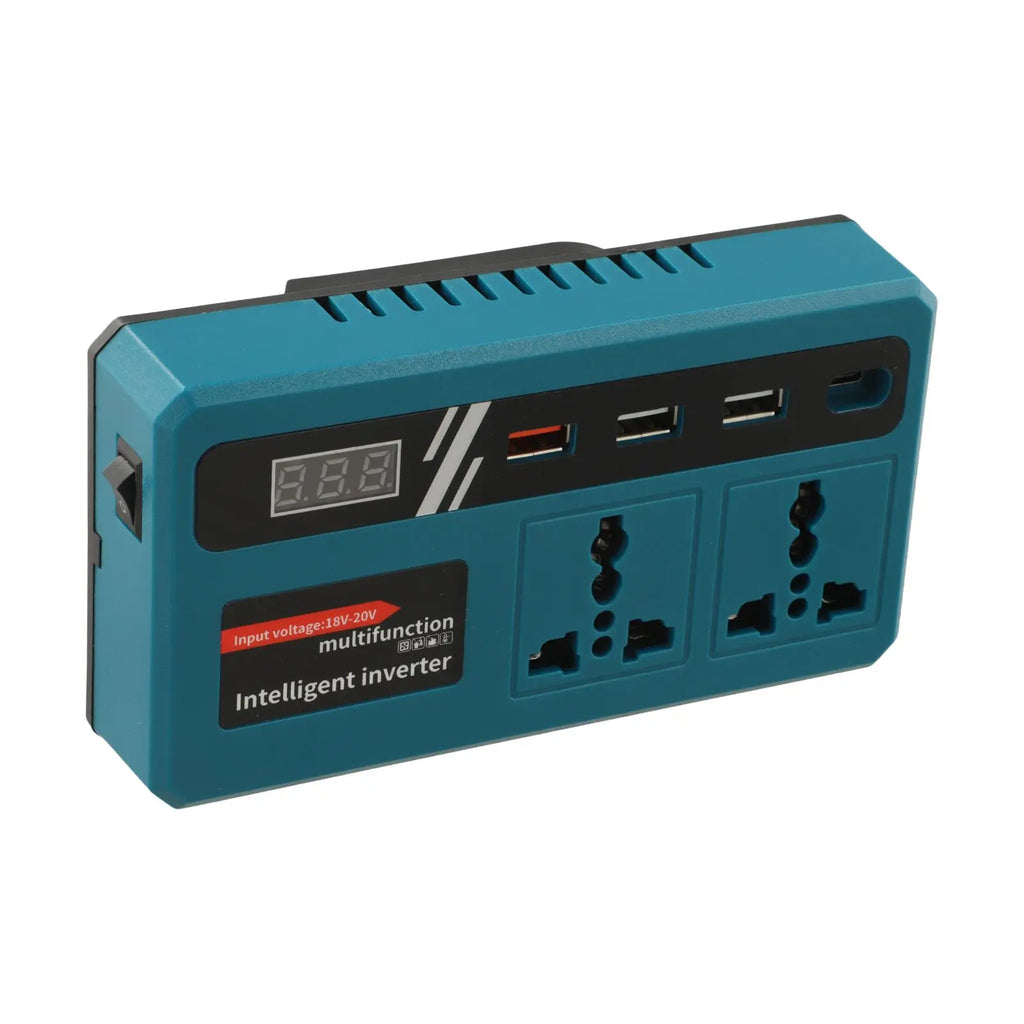 Portable Power Inverter Charger Adapter Socket For Makita Ba