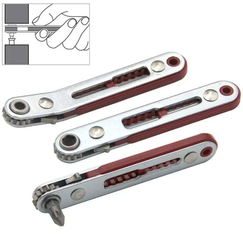 Right Angle Screwdriver Set Mini Ratcheting 90 Degree Offset