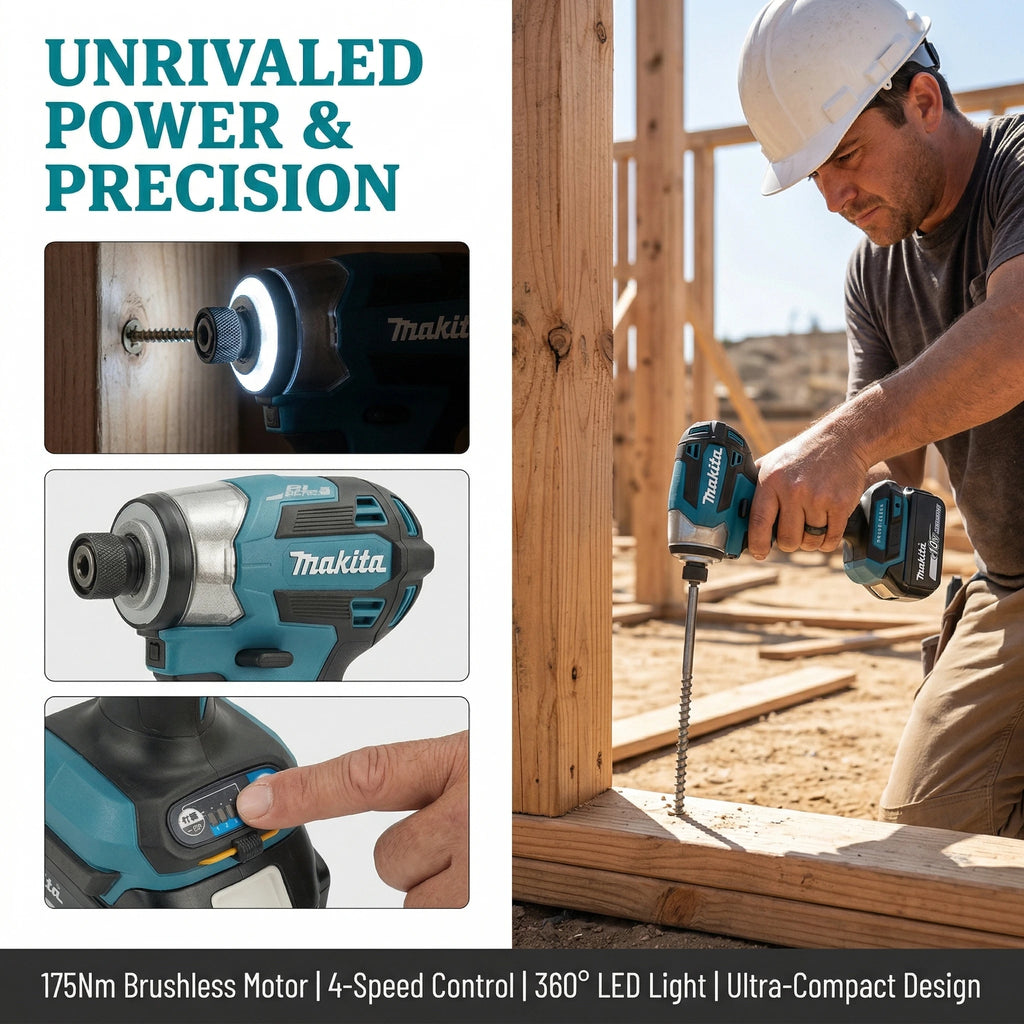 2026 Makita DTD173 18V Cordless Impact Driver BL Brushless M