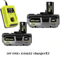 More Power for Less Genuine RYOBI ONE+ 18V 4.0/6.0/8.0Ah Replaceable High-Capacity Battery Enhanced Runtime for DIY Tools
