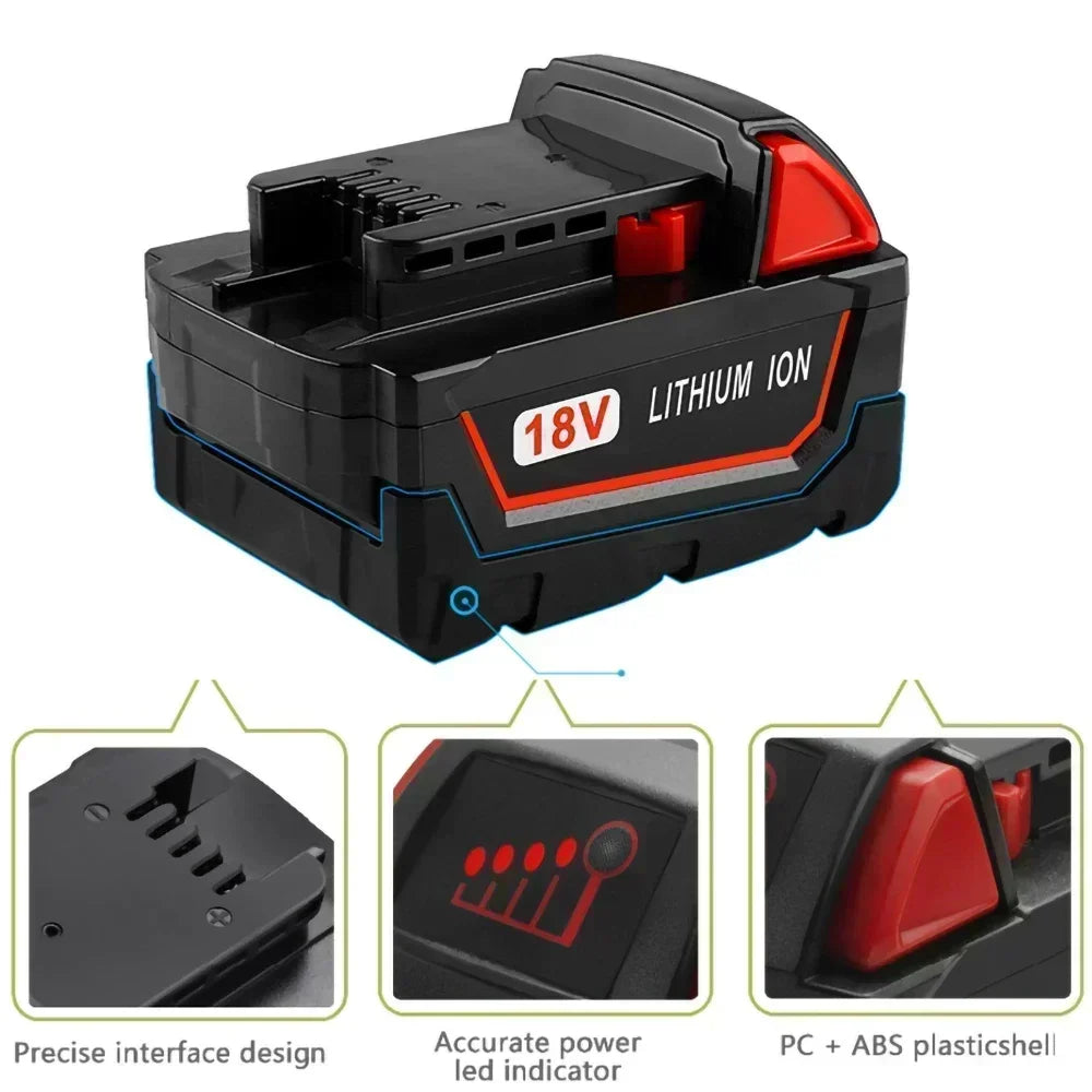 18V For Milwaukee M18 Power Tool Battery Charger BR XC 18V 1