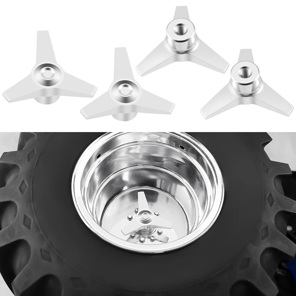 TRINOOD 4Pcs Metal Wheel Nuts Adapter for 1/10 Tamiya Clod B