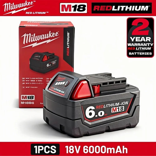 100% New Milwaukee M18 6.0Ah High Output Battery 18V Lithium
