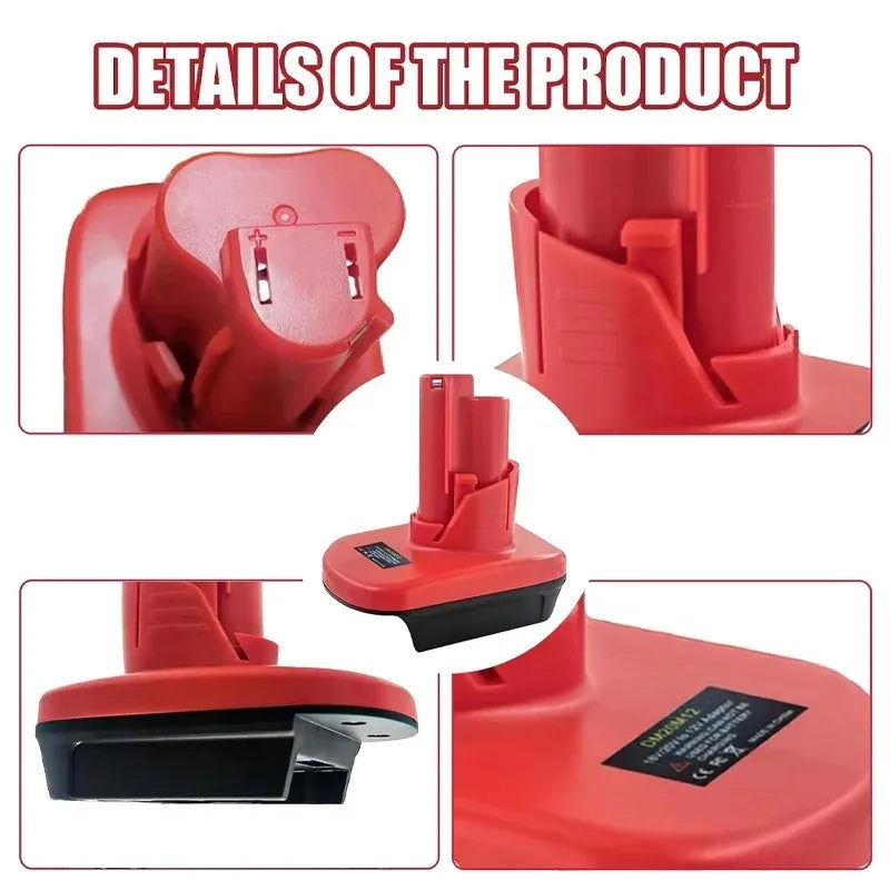 MT18M12 Battery Adapter Converter For Makita 18V Li-Ion Batt