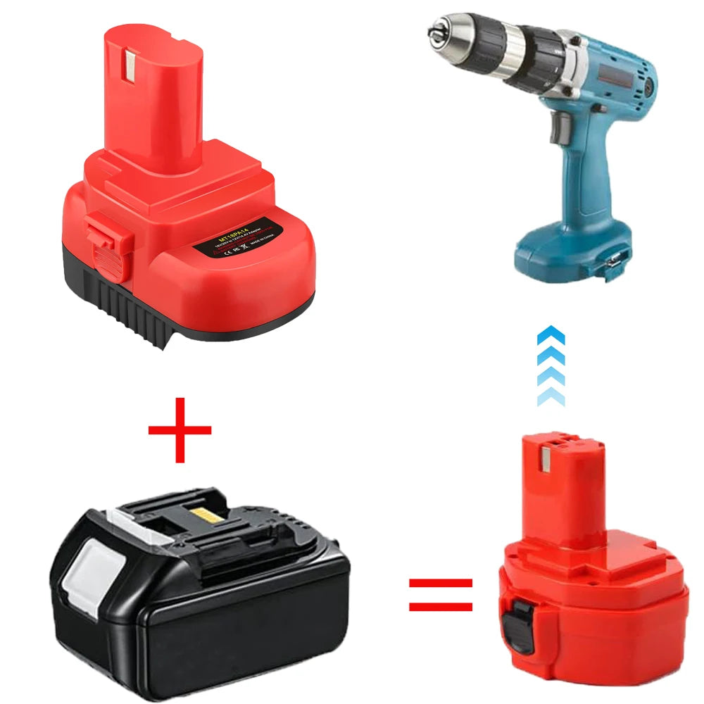 MT18PA14 Battery Adapter Converter for Makita 18V Lithium Ba