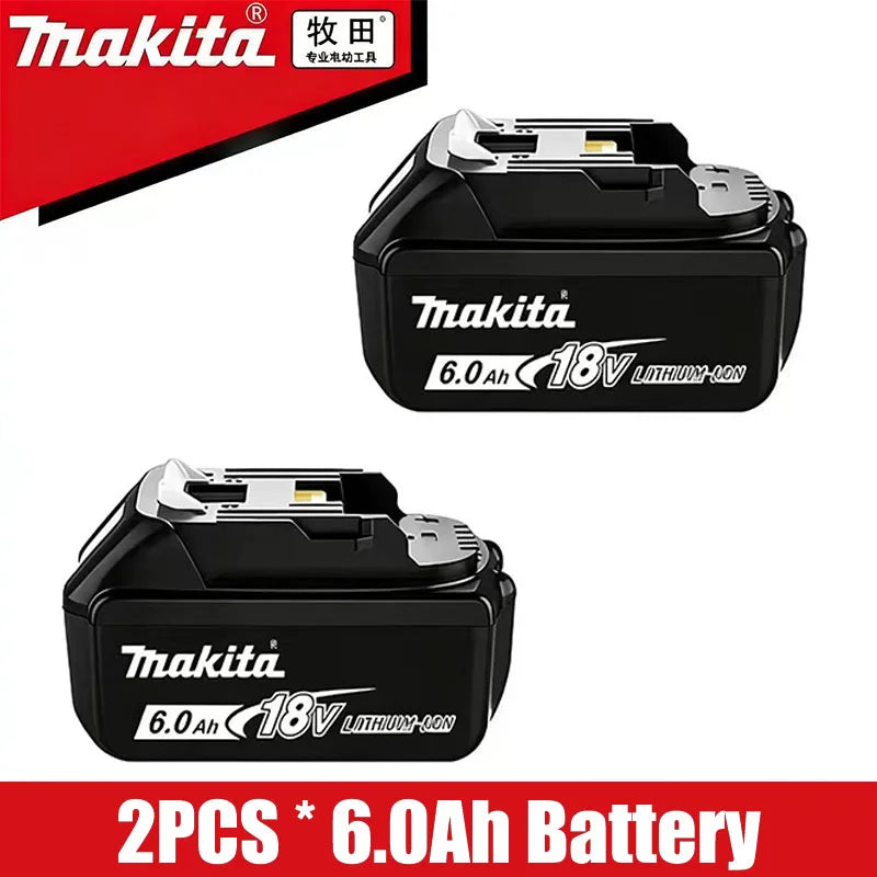 6Ah 100% Original Makita 18V Battery BL1860B Rechargeable Lithium-Ion Battery for Makita 18V Power Tools Replace the Battery.