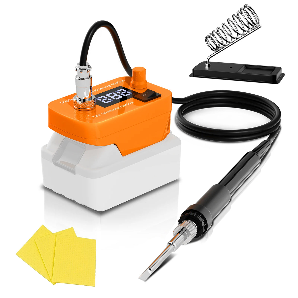 Cordless Soldering Iron Tool 0-500 Temperature Adjustable Electric Welding Kit 60W PCB Repair Power Tool For DEWALT 18V Battery