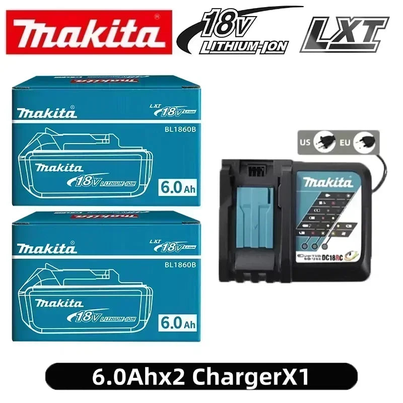 100% Original Makita 18V 6.0Ah battery for Makita BL1830 BL1830B BL1840 BL1840B BL1850 BL1860B power tools battery