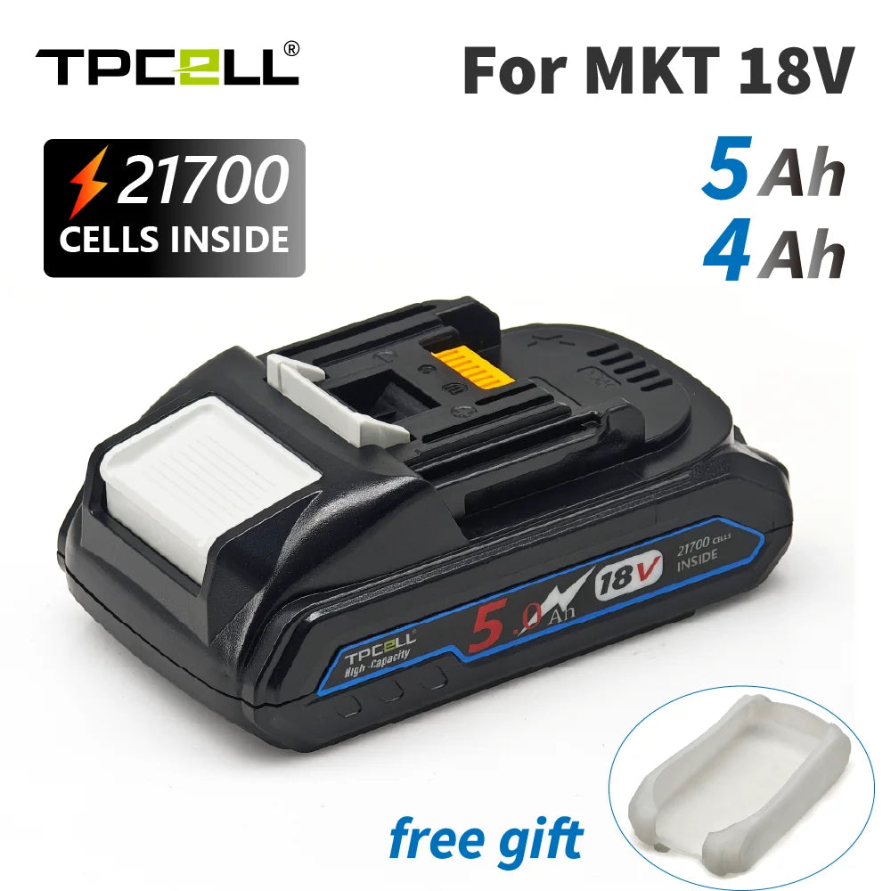 TPCELL New 4Ah/5Ah For MKT 18V 21700 Tabless cells Replaceme