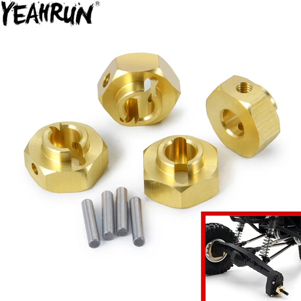 YEAHRUN 4PCS 12mm Hex Wheel Hub Drive Adapter 5/6/8/9/10/12m