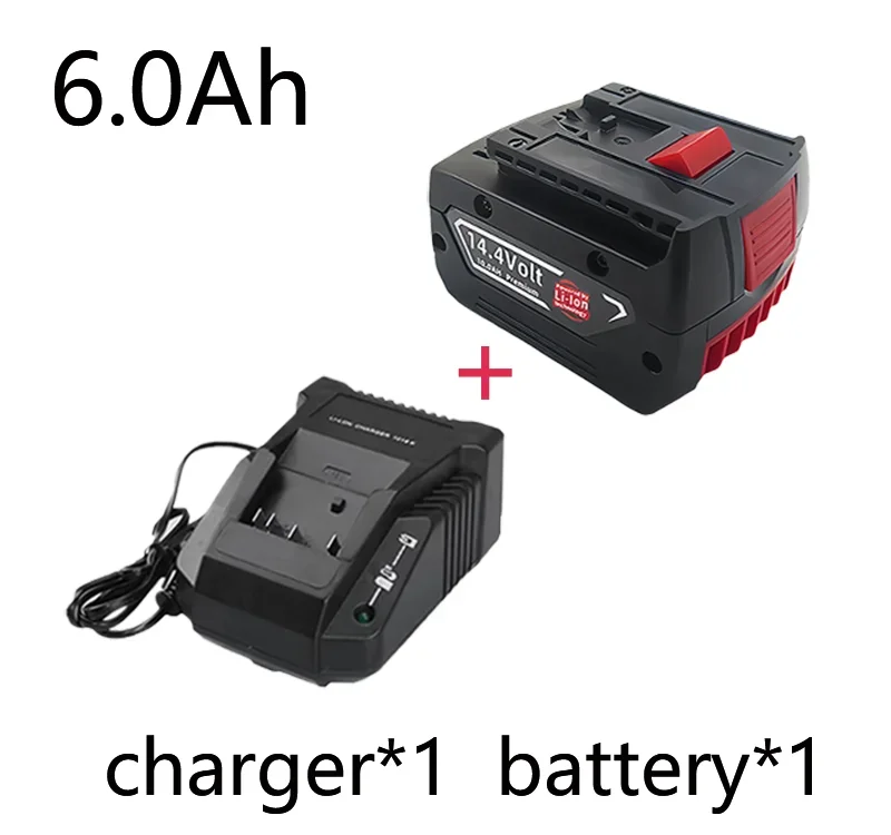 14.4V 12800mAh Rechargeable Battery For Bosch Power Tool For GBH GDR GSR 1080 DDS180 BAT614G Replacement Li-ion Battery