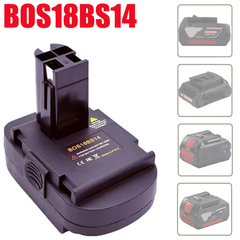 BOS18BS14 Battery Adapter for Bosch 14.4V Tools for Bosch 18