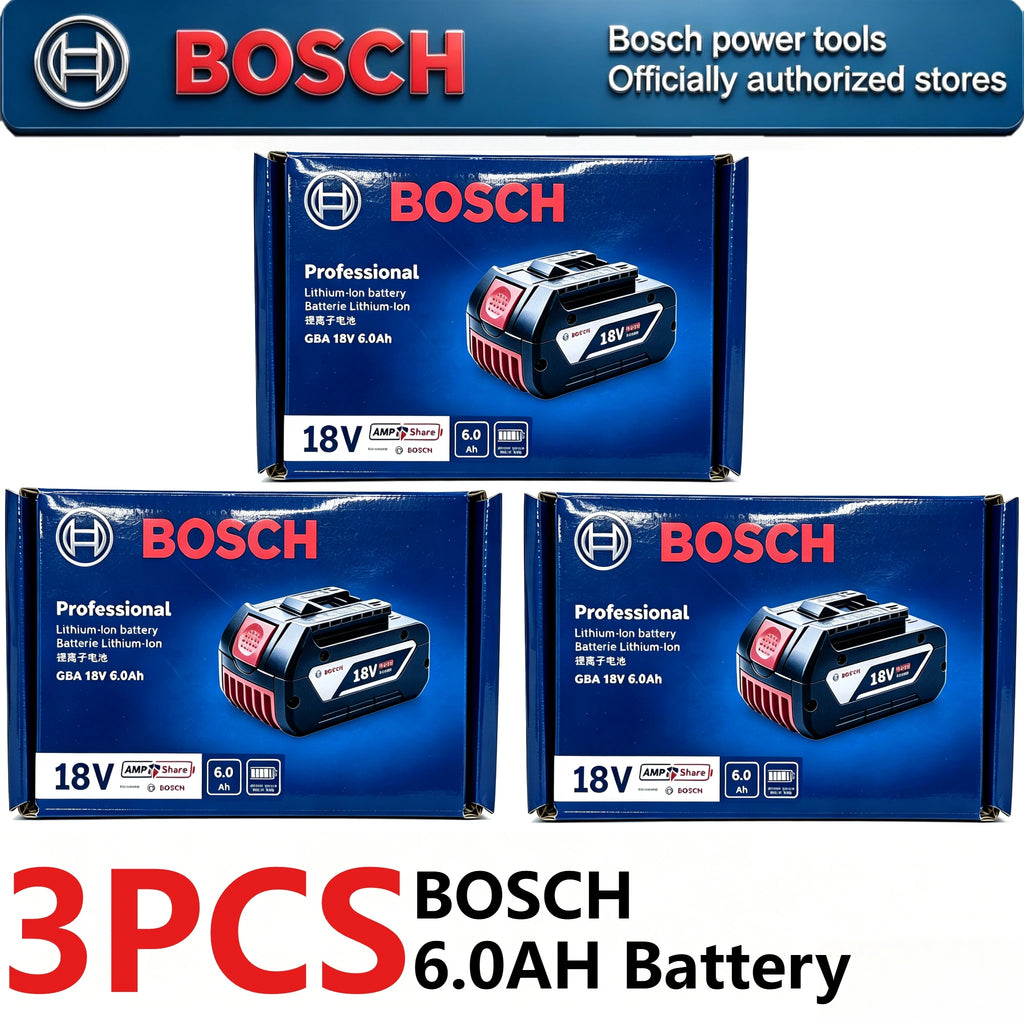 New Original BOSCH 18V Lithium Battery GBA18V6.0 High Capacity Power Pack for Bosch Cordless Drill Grinder Impact Wrench Tools