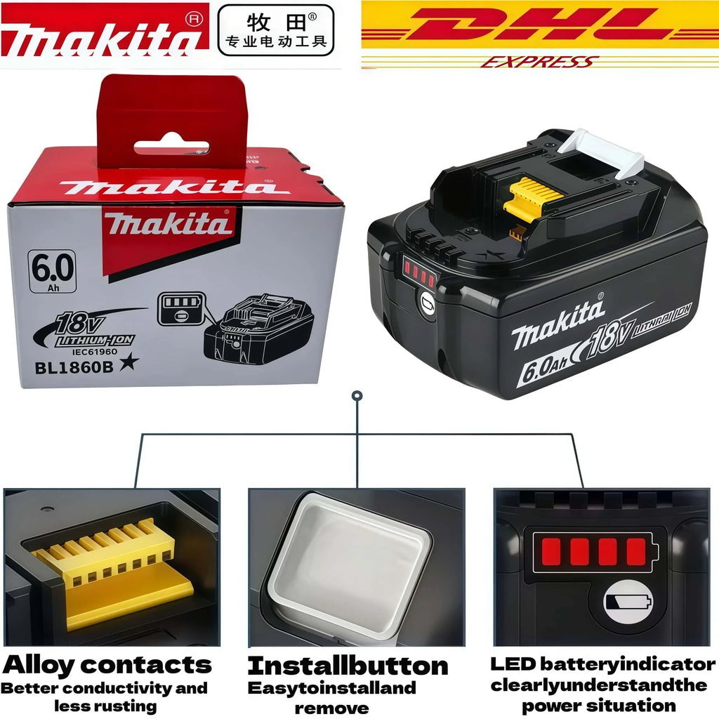 6AH Original Makita 18 V Battery Rechargeable Power Tool Bat