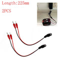 2pcs Power Tool Battery Charger Cable 5.2x2.1/5.5x2.5mm DC C